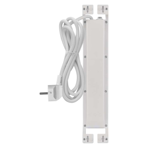 PRELUNGITOR CU PROTECTIE LA SUPRATENSIUNE SCHUKO, 900J, 4 PRIZE, CABLU 2M, ALB [4]