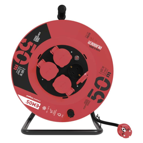 PRELUNGITOR CU TAMBUR, 50M, 4 PRIZE, 1.5MM2 [18]