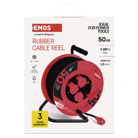 PRELUNGITOR CU TAMBUR, 50M, 4 PRIZE, 1.5MM2 [12]