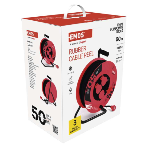 PRELUNGITOR CU TAMBUR, 50M, 4 PRIZE, 1.5MM2 [13]