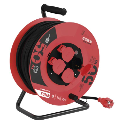 PRELUNGITOR CU TAMBUR, 50M, 4 PRIZE, 1.5MM2 [11]