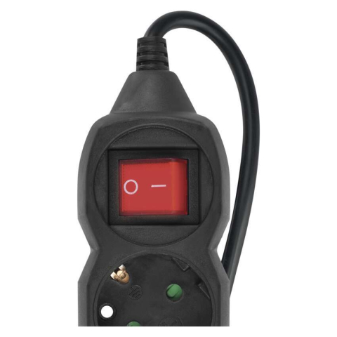 PRELUNGITOR NEGRU 3 M,4 PRIZE,CU INTRERUPATOR [2]