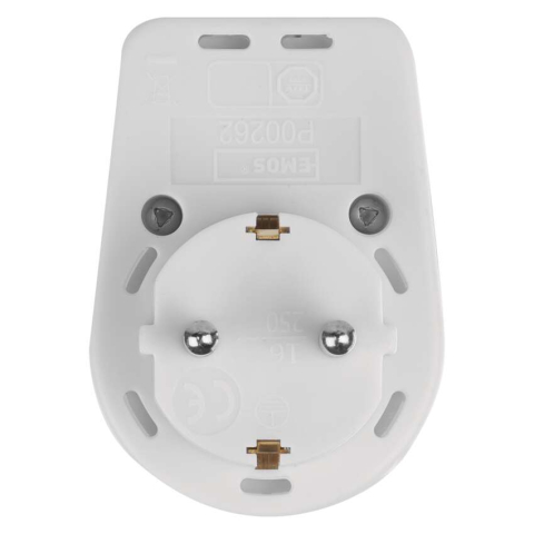 PRIZA ROTUNDA SCHUKO, ALBA, CU INTRERUPATOR [5]