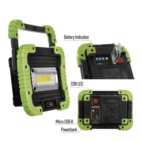 PROIECTOR LED CU ACUMULATOR 600LM CU FUNCTIE POWERBANK [8]