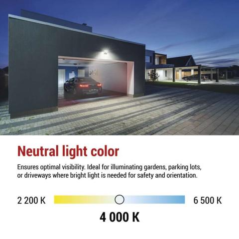 PROIECTOR LED TAMBO 10W 1000LM 4000K IP54 CU SENZOR DE MISCARE [11]