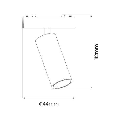 PROIECTOR SINA MAGNETICA SLIM, 9W, 911LM, Tuya CCT, ALB, 48V [3]