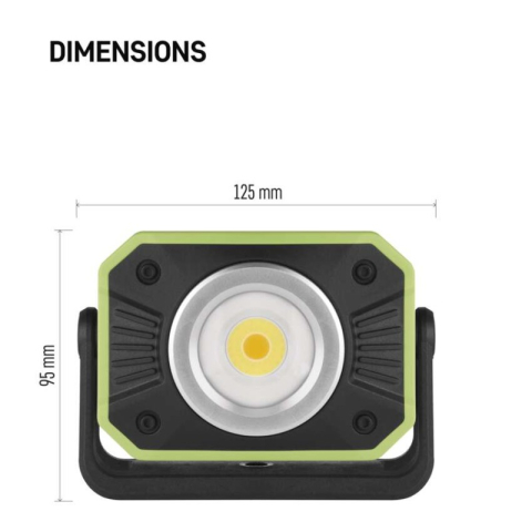 Rechargeable COB LED Work Floodlight P4542, 900 lm, 4400 mAh [1]