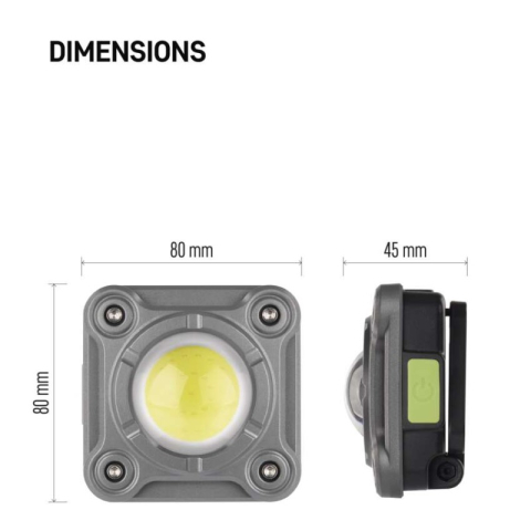 Rechargeable COB LED Work Floodlight P4543, 1200 lm, 2000 mAh [1]
