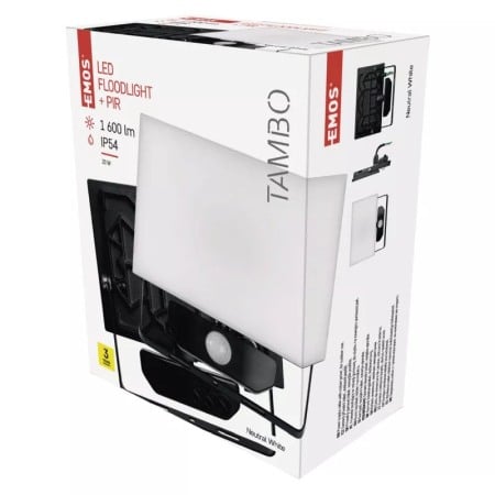 Proiectoare - Reflector LED EMOS PIR TAMBO 20W NW  ZS2921