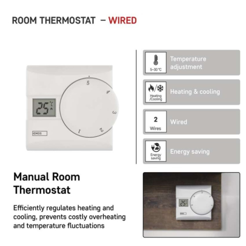 Room manual wired thermostat P5603R [1]