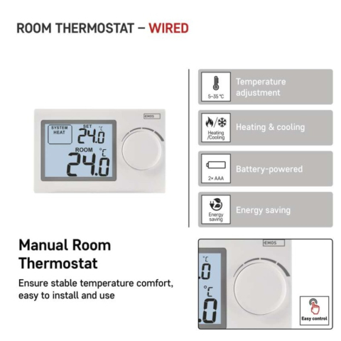 Room manual wired thermostat P5604 [1]