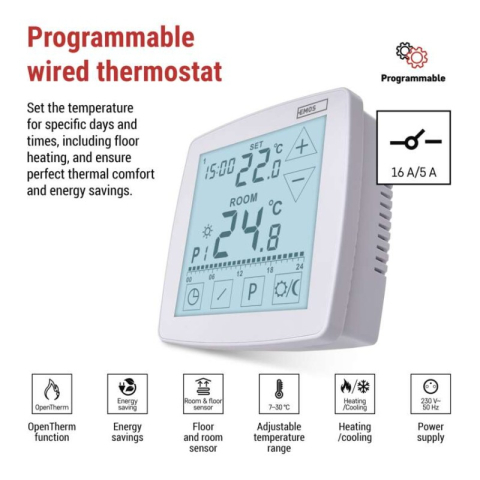 Room programmable wired OpenTherm thermostat P56A01 [2]