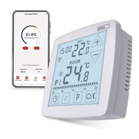 Emos - Room programmable wired WiFi GoSmart thermostat P56S01