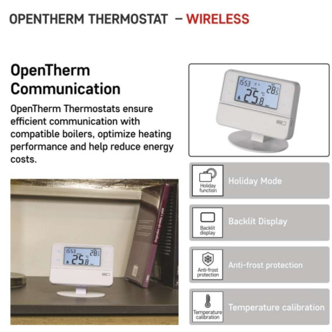 Room programmable wireless OpenTherm thermostat P5616OT [2]
