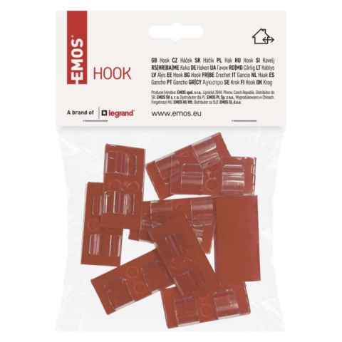 Self-adhesive hook – double, indoor [2]