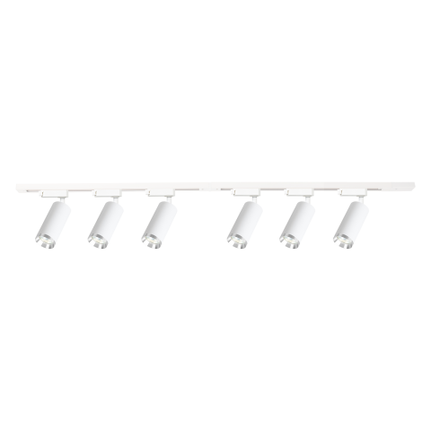 SET SINA CU 6 SPOTURI MICA TRACK ALB/CROM GU10 2M [1]