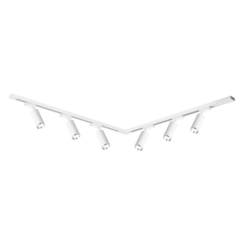 SET SINA CU 6 SPOTURI MICA TRACK ALB/CROM GU10 2M [2]