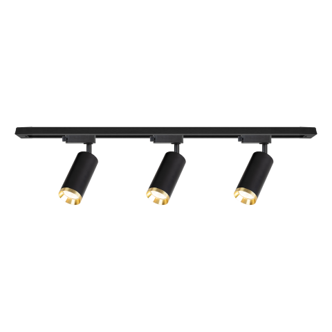 Spoturi - SET SPOTURI MICA PENTRU SINA NEGRU+AURIU GU10 1M