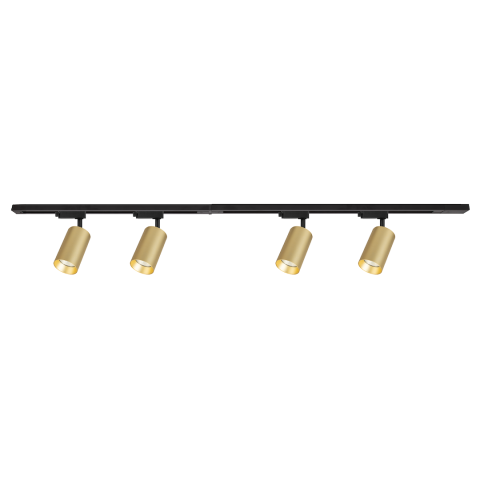 Spoturi - SET SPOTURI PIPE PENTRU SINA AURIU 4xGU10 1.5M