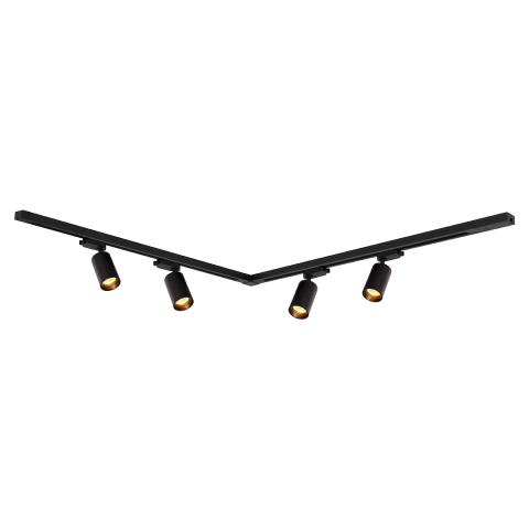 SET SPOTURI PIPE PENTRU SINA NEGRU 4xGU10 1.5M [1]