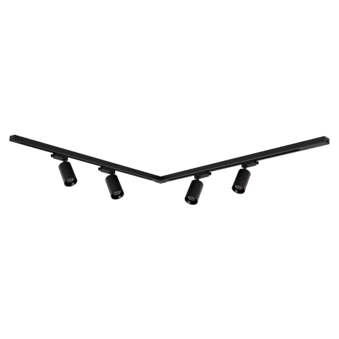 Spoturi - SET SPOTURI PIPE PENTRU SINA NEGRU 4xGU10 1.5M