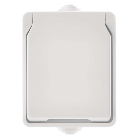 Socket (Wall-Mounted) IP54 white [1]