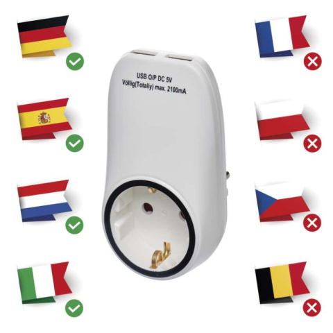 Socket with 2× USB SCHUKO [2]