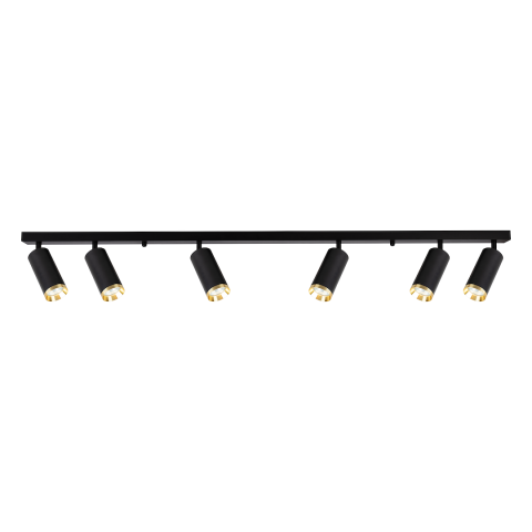 SPOT APLICAT MICA NEGRU/AURIU, 6XGU10 [1]