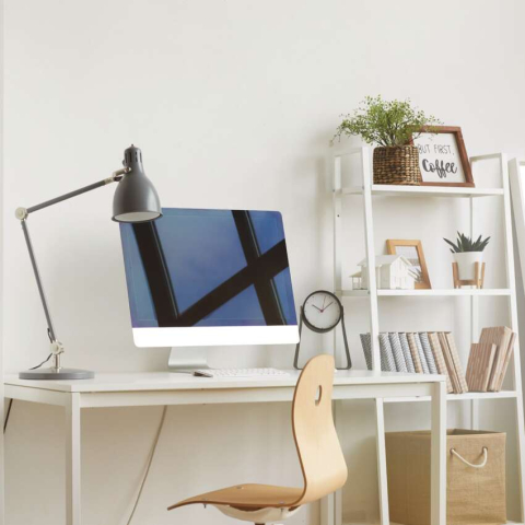 STECHER UNGHIULAR PLAT, ALB [6]