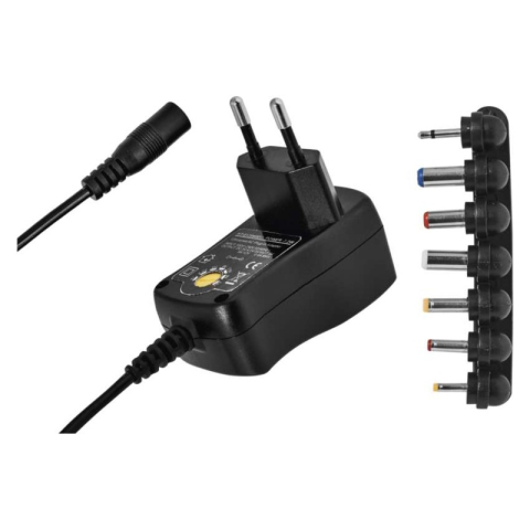 Universal adaptors, Powerbanks - Universal Switching-mode Power Supply 600 mA with tips