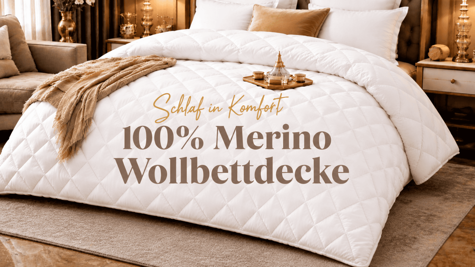 100 % Merinowolldecke