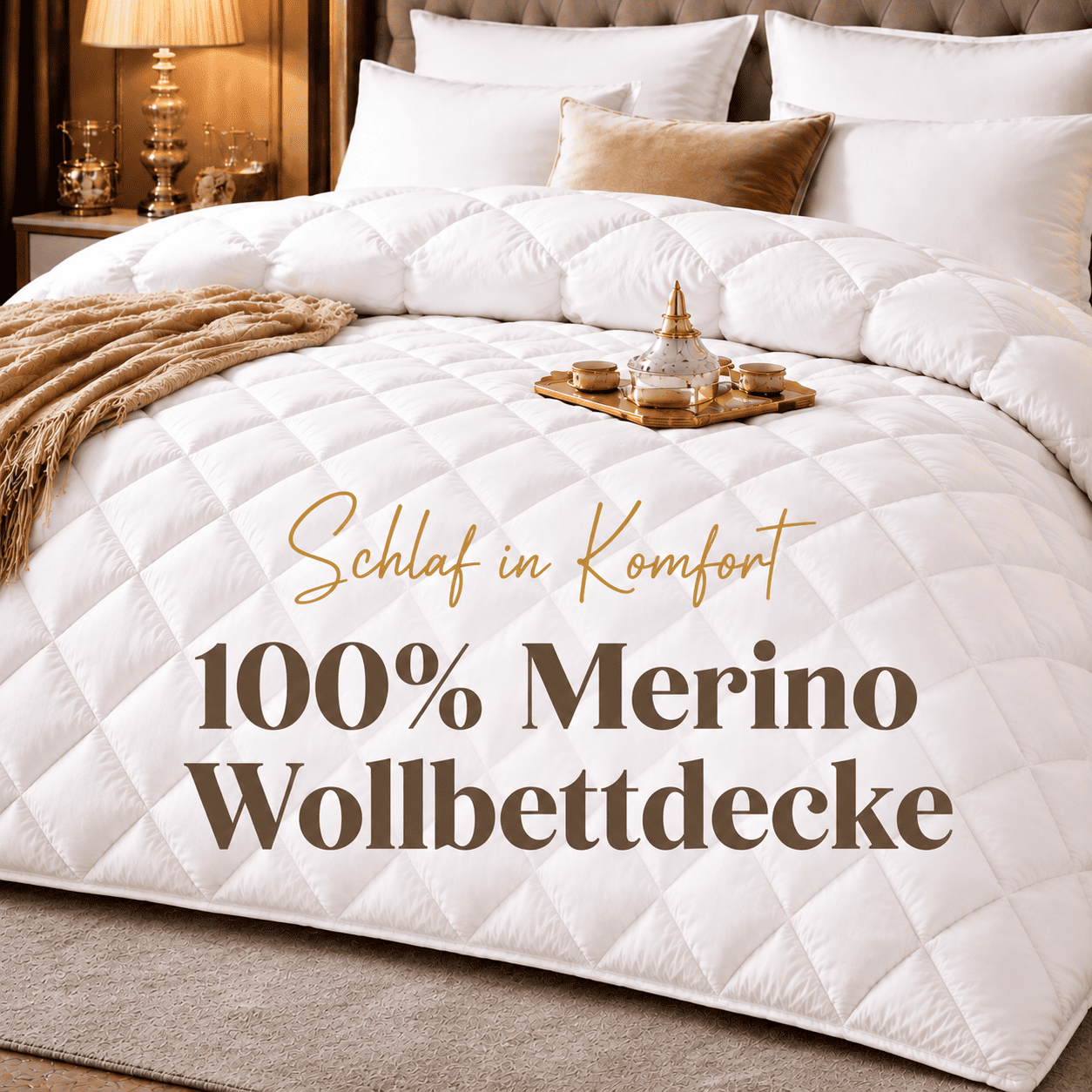 100 % Merinowolldecke
