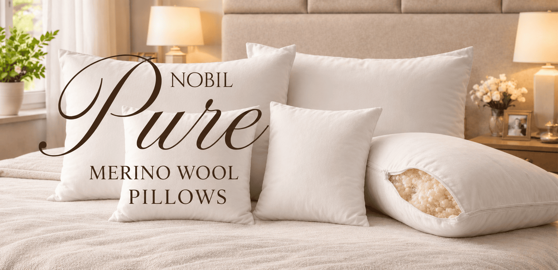 100% Merino Wool Pillows