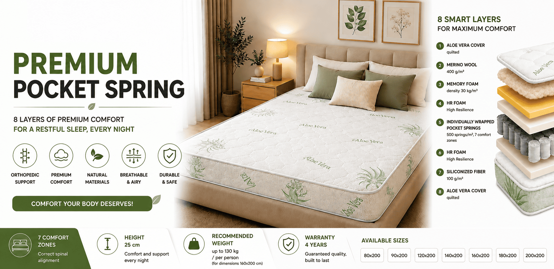 Premium Pocket Spring Mattress