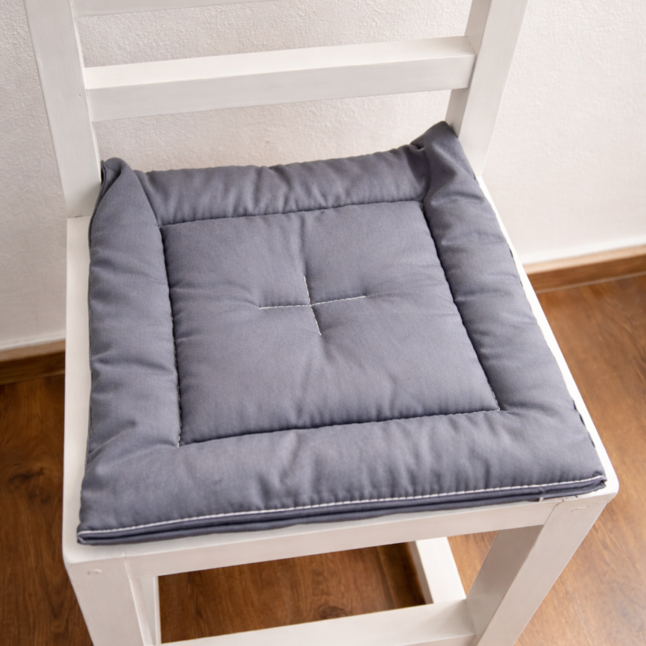 Pernă Șezut Scaun Lână Merino 100% LanaWool | 38x38cm Pătrat | Protectie Naturală AntiAcarieni, Crem [6]