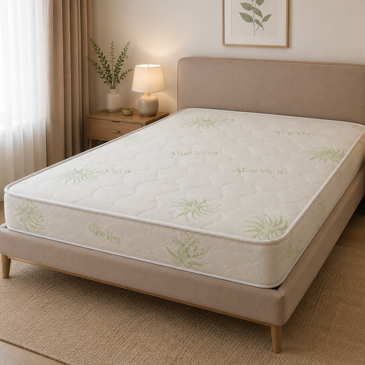 Premium Orthopedic Mattress with 7-Zone Pocket Springs, Memory Foam, 100% Merino Wool Layer, Washable Aloe Vera Cover, 7-Layer LanaWool Mattress - [3]