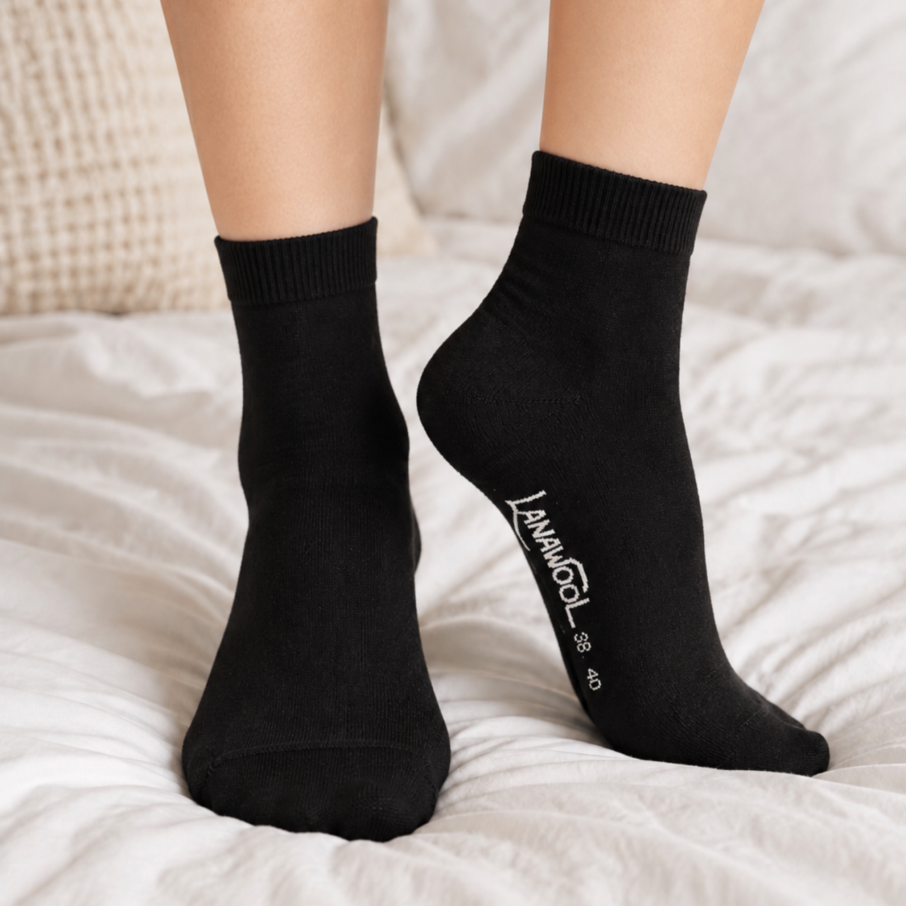 2-Paar-Set Merinowollsocken für Damen und Herren – Fein und Atmungsaktiv, Empfohlen zur Temperaturregulierung und Feuchtigkeitskontrolle [5]