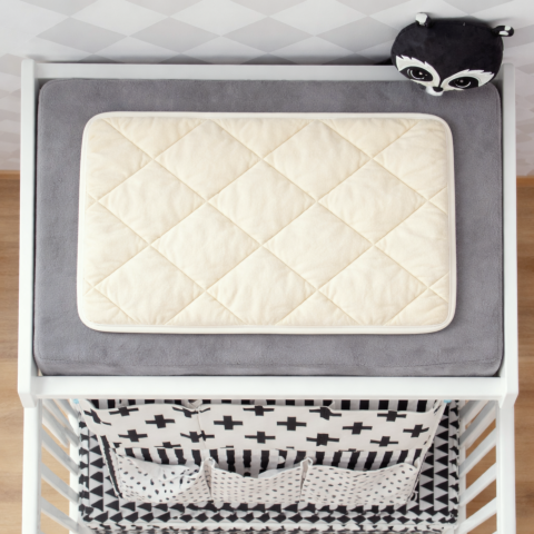 Copii & Bebeluși - Saltea Pătuț / Înfășat Bebe Lână Merino 100% LanaWool | 50x70cm 900 g/mp | Exterior Bumbac OekoTex Clasa 1, Alb