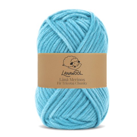 Naturwolle - LanaWool 3er-Set Strick- & Häkelgarn aus 100 % Merinowolle | 120 m / 100 g | Chunky | Nadelstärke 3–4 mm | 63NBA