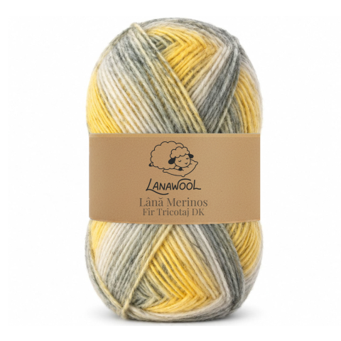Naturwolle - LanaWool 3er-Set Strick- & Häkelgarn aus 100 % Merinowolle | 200 m / 100 g | DK (Double Knit) | Nadelstärke 2–2,5 mm | Farbverlauf  141DGG