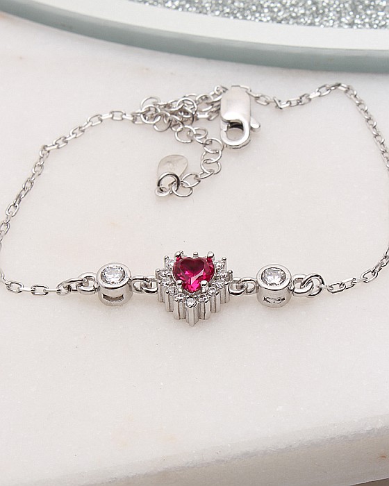 Bratara argint inima cod 5-51418, gr3.1 [1]