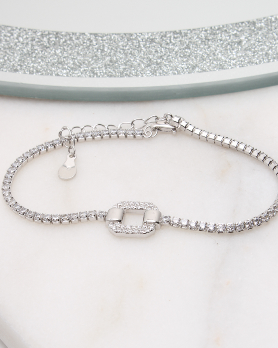 Bratara argint si cubic zirconia, gr3.9 [1]