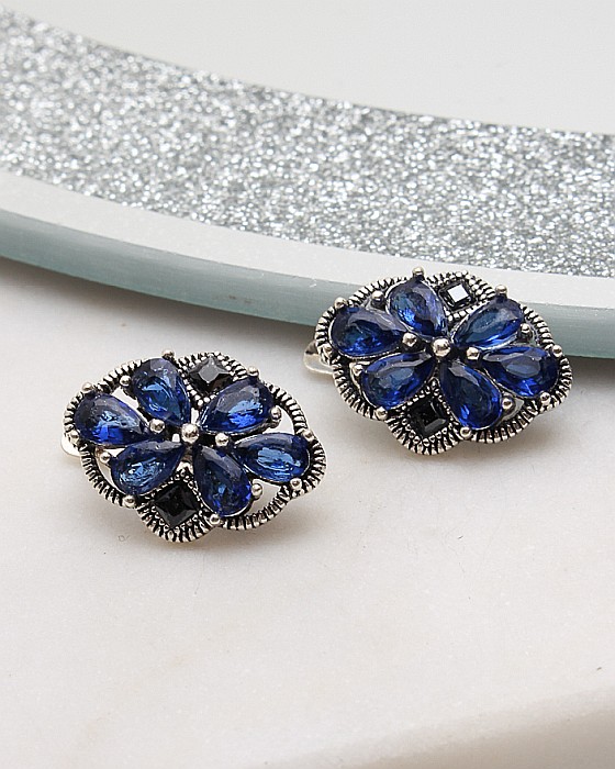 Cercei argint cu marcasite cod 2-50828, gr3.9 [1]