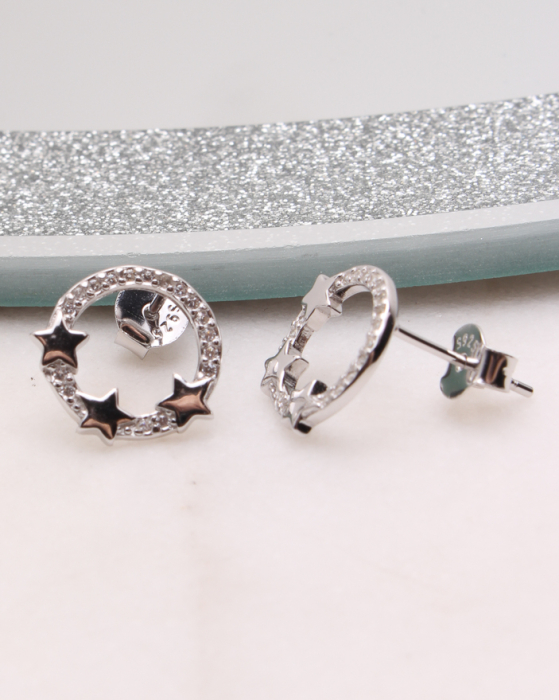 Cercei argint cu stelute, gr1.5 [1]