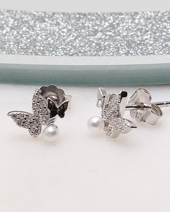 Cercei argint fluture cod 2-51229, gr1.1 [1]