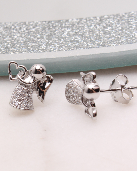 Cercei argint ingeras, gr1.6 [1]