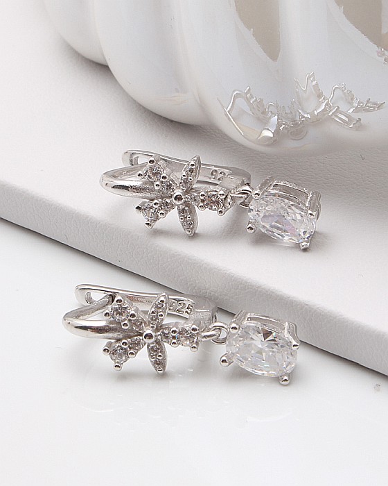 Cercei argint si cubic zirconia cod 2-45843, gr4.3 [1]