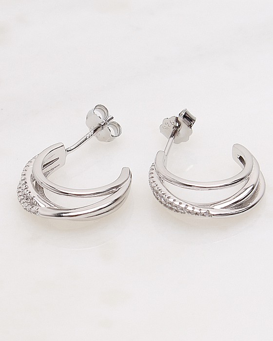 Cercei argint si cubic zirconia cod 2-48275, gr3.6 [1]