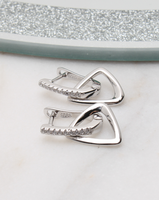 Cercei argint si cubic zirconia, gr3.2 [1]