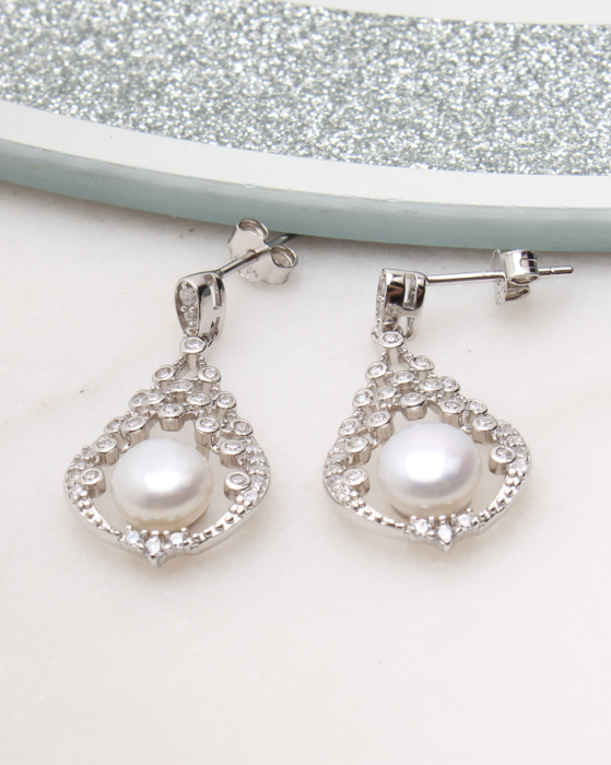 Cercei argint si cubic zirconia, gr4.2 [1]